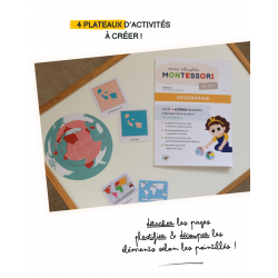 Cahier montessori à découper : Géographie